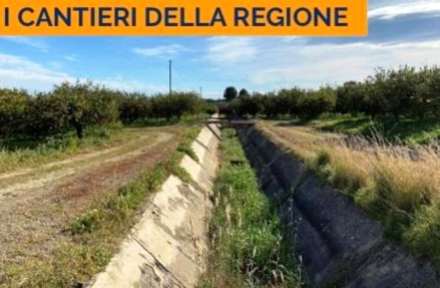 Regione Siciliana. Piana di Catania, opere di risanamento a Palagonia del canale Cavazzini